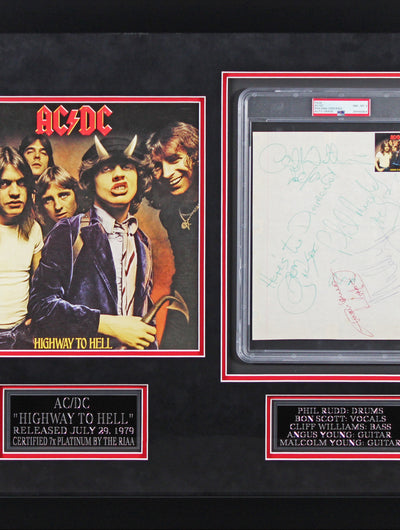 AC/DC Signed Memorabilia