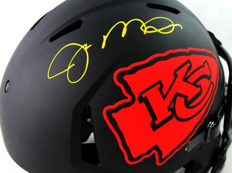 Joe Montana Autographed Kansas City Chiefs F/S Eclipse Speed Authentic Helmet - Beckett W Auth *Yellow