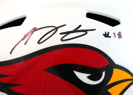 AJ Green Autographed Arizona Cardinals F/S Speed Helmet- Beckett W Hologram Image 2