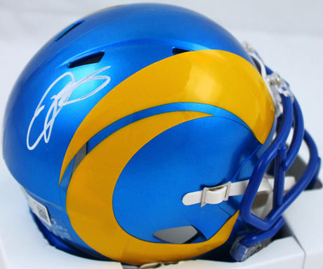 Odell Beckham Jr. Autographed Los Angeles Rams Speed Mini Helmet-Beckett W Hologram *White Image 1