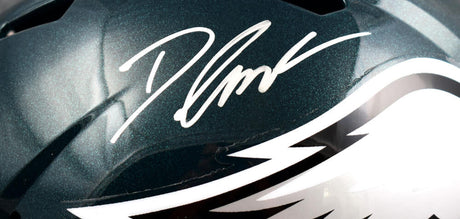 D'Andre Swift Autographed Philadelphia Eagles F/S Speed Helmet-Beckett W Hologram *Silver Image 2