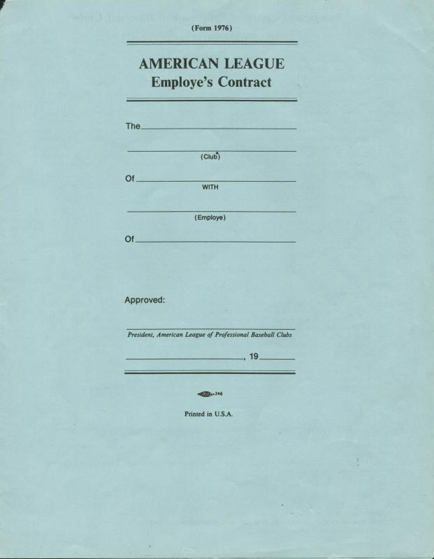 Frank Robinson Authentic Signed 1984 Brewers Coaching Contract PSA/DNA #X45024