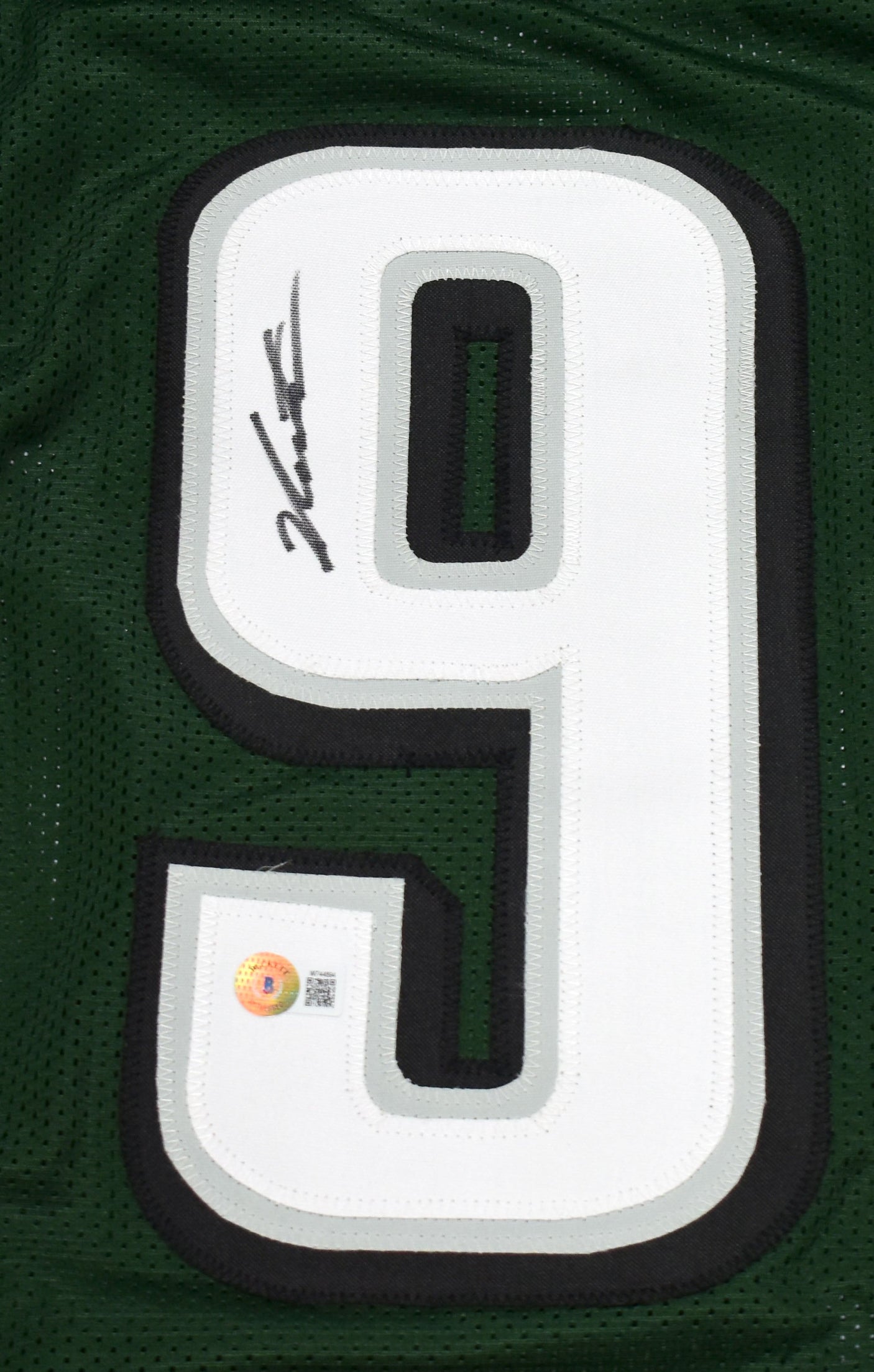 Jalen Carter Autographed Green Pro Style Jersey- Beckett W Hologram *Black