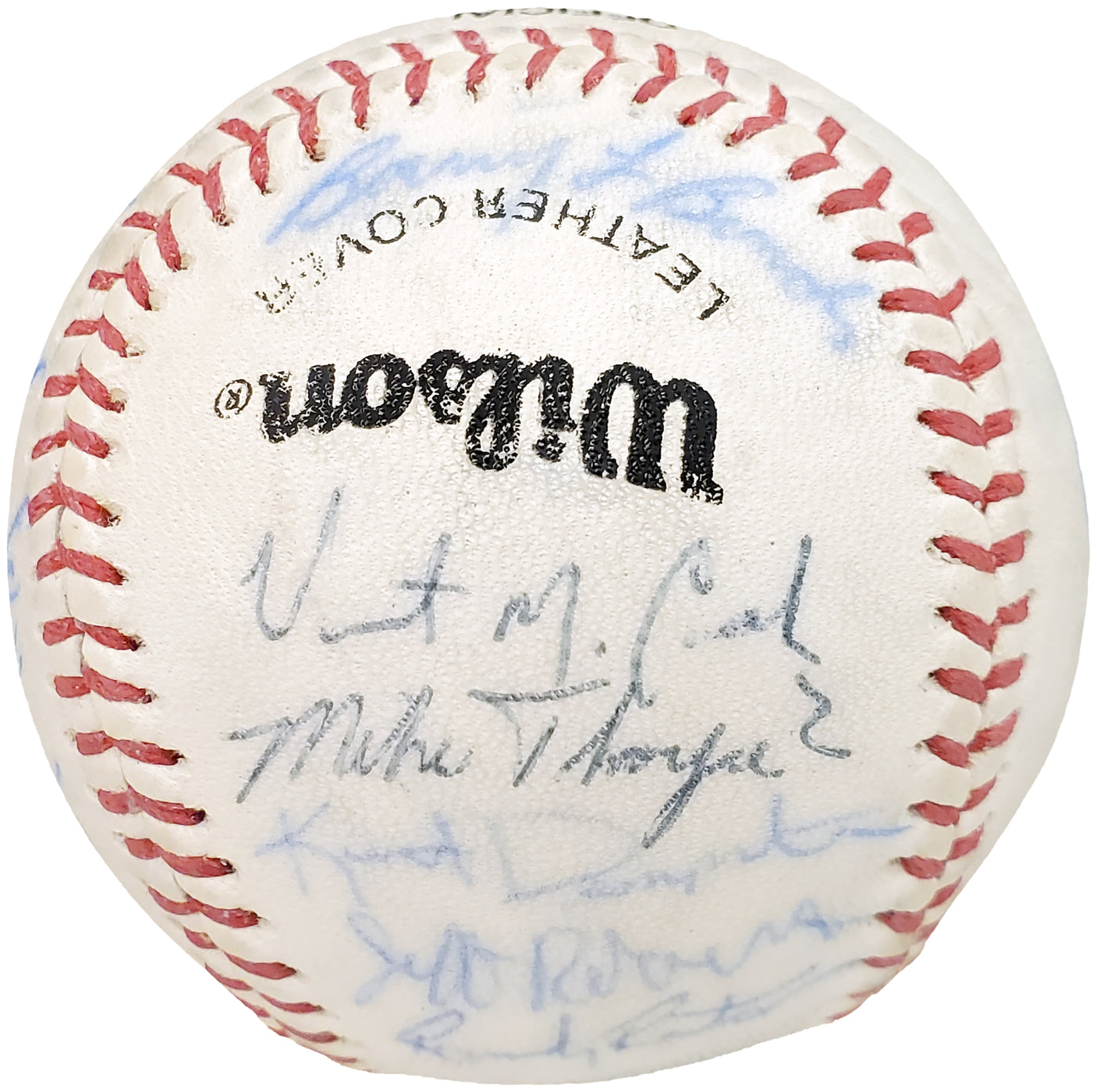 1983 Arizona State Autographed Official Wilson Baseball With 24 Signatures Including Barry Bonds Pre-Rookie Beckett BAS #AA01886