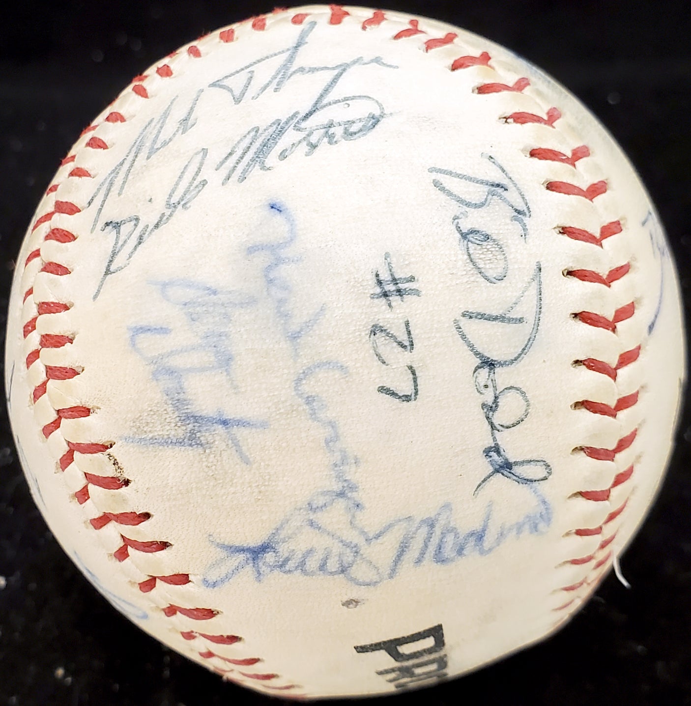 1983 Arizona State Autographed Official Wilson Baseball With 27 Signatures Including Barry Bonds Pre-Rookie Beckett BAS #AA01885