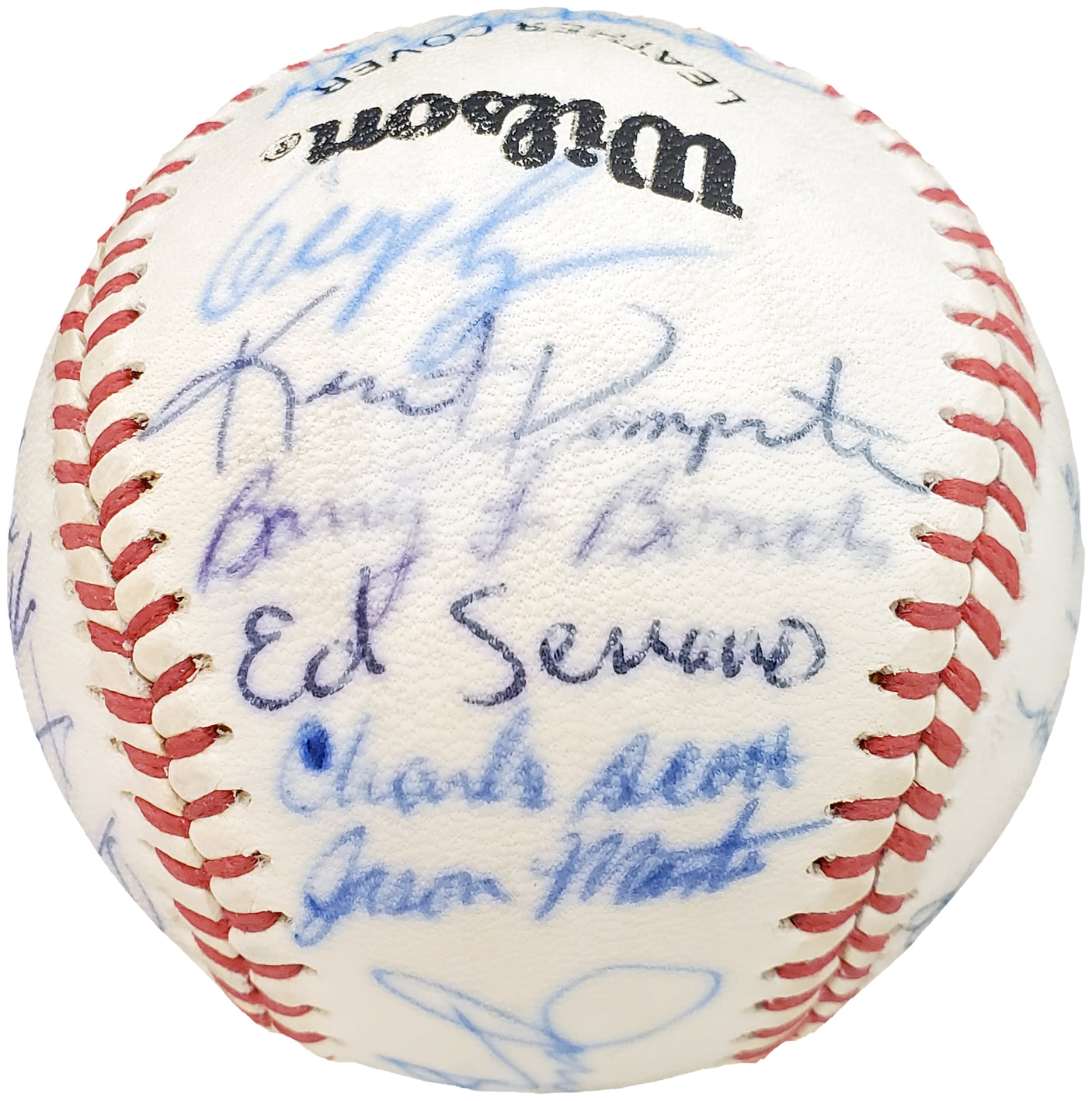 1983 Arizona State Autographed Official Wilson Baseball With 26 Signatures Including Barry Bonds Pre-Rookie Beckett BAS #AA01889