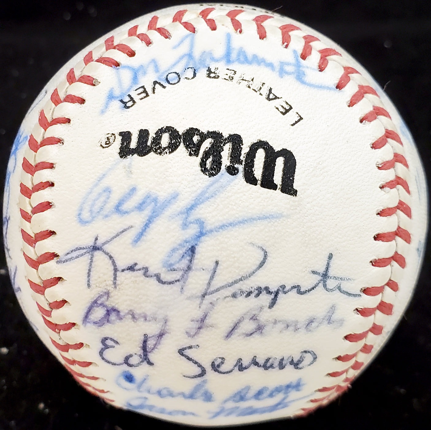 1983 Arizona State Autographed Official Wilson Baseball With 26 Signatures Including Barry Bonds Pre-Rookie Beckett BAS #AA01889