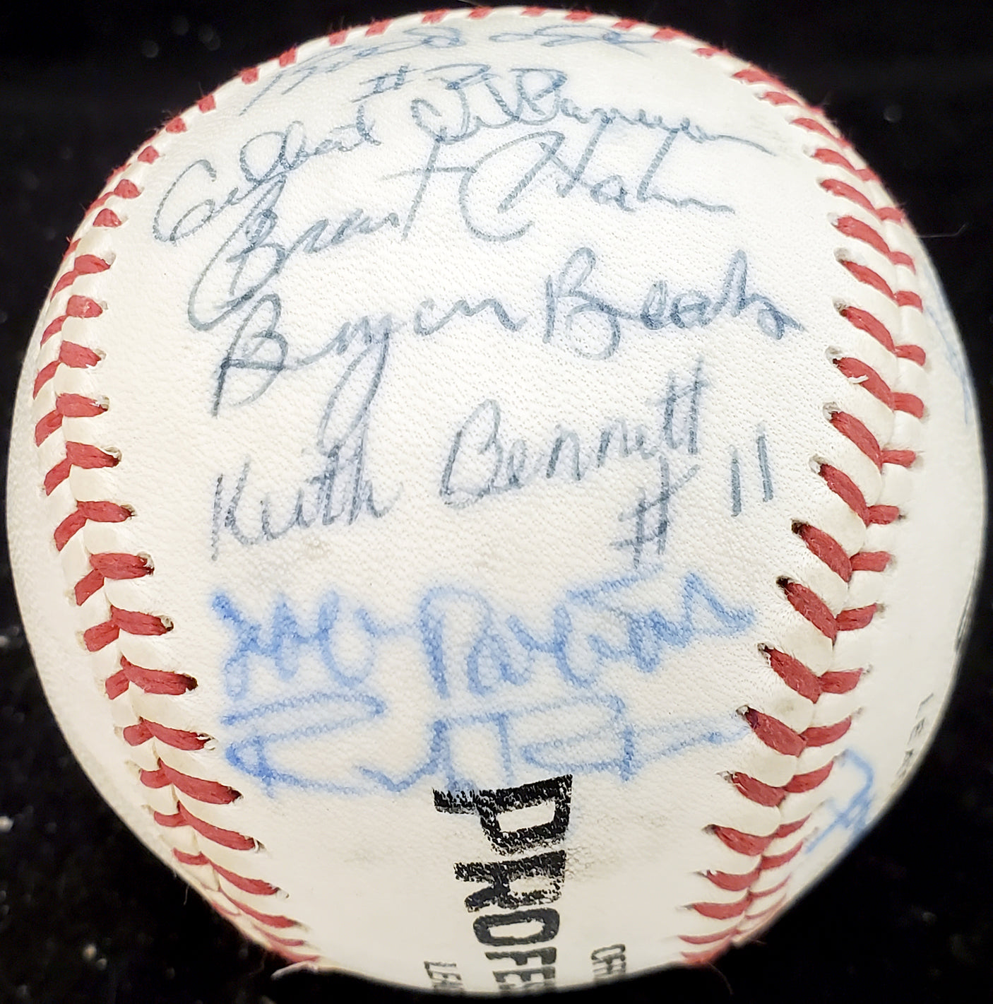 1983 Arizona State Autographed Official Wilson Baseball With 26 Signatures Including Barry Bonds Pre-Rookie Beckett BAS #AA01889