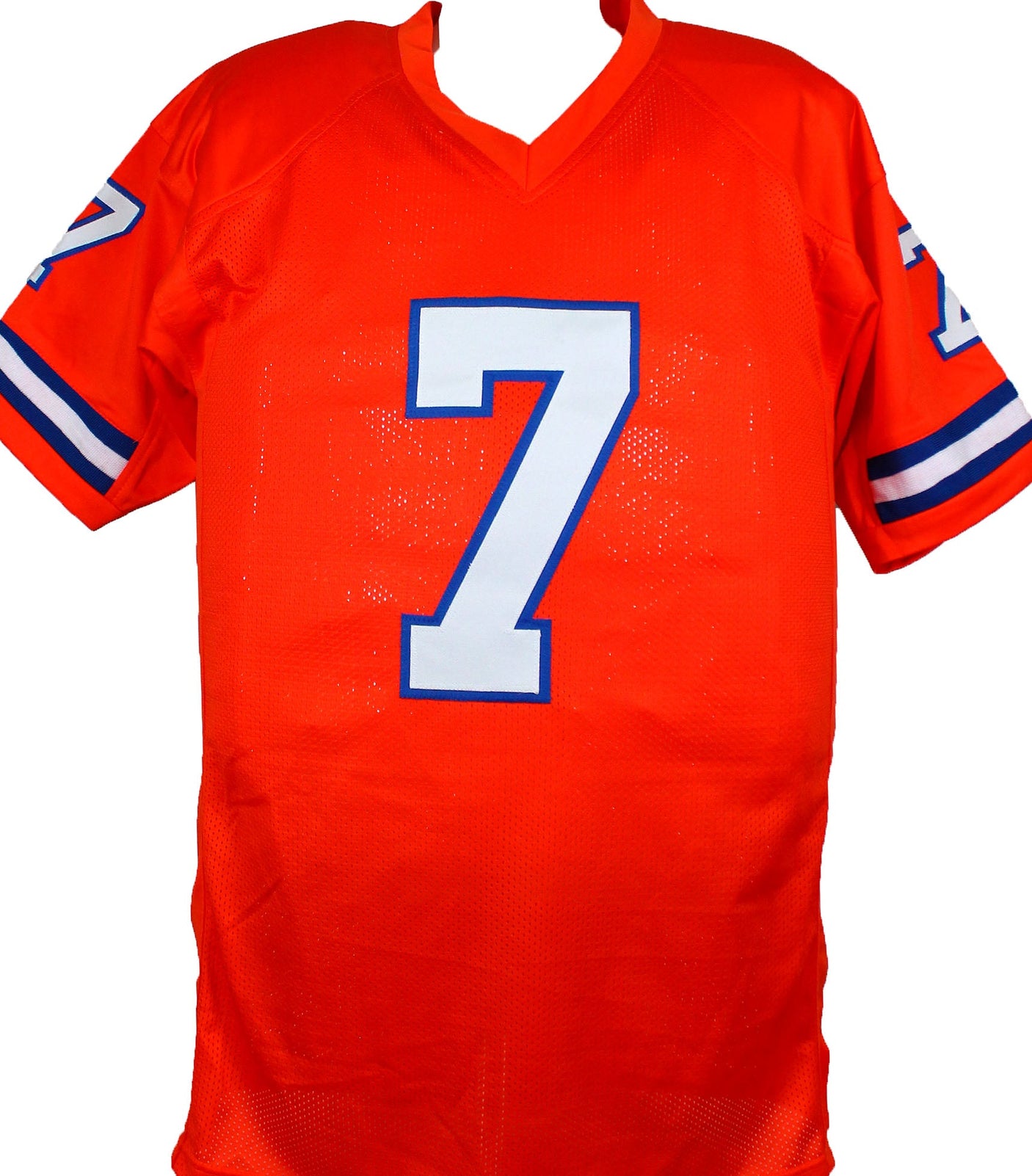 John Elway Autographed Orange Pro Style Stat Jersey- Beckett W Hologram