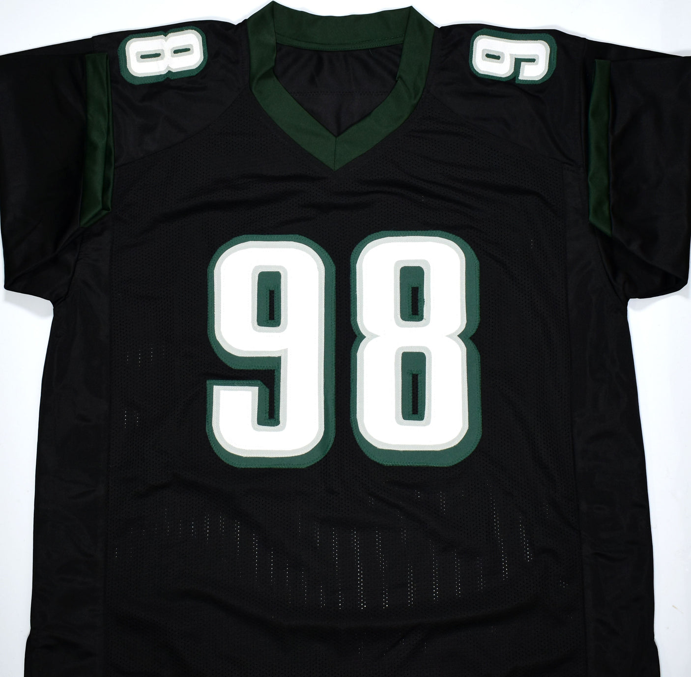 Jalen Carter Autographed Black Pro Style Jersey- Beckett W Hologram *Black