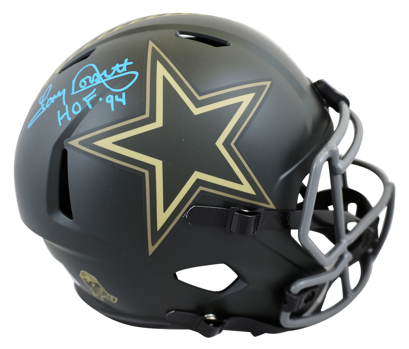 Cowboys Tony Dorsett "HOF 94" Signed STS IV F/S Speed Rep Helmet W/ Case BAS W 1