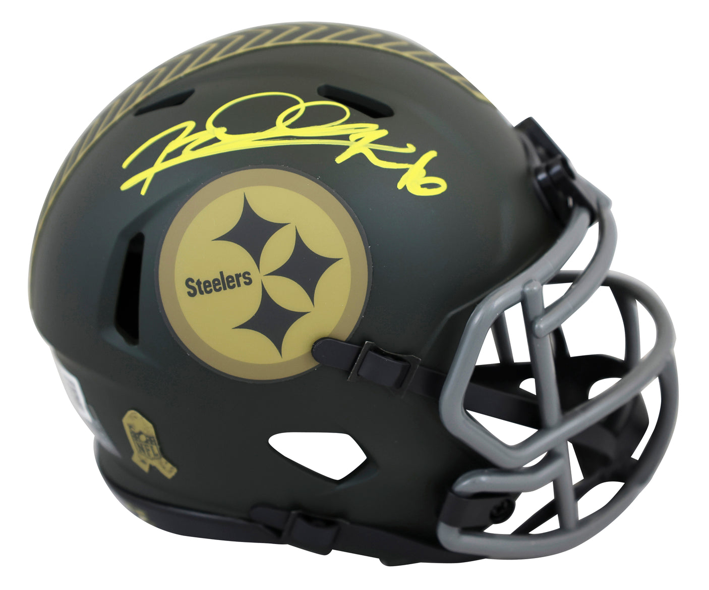 Steelers Rod Woodson Signed STS IV Speed Mini Helmet W/ Case BAS Witnessed