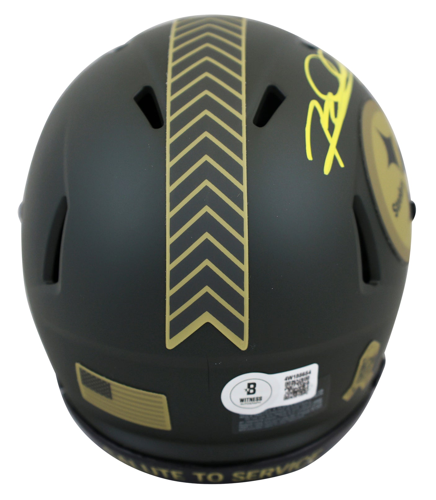 Steelers Rod Woodson Signed STS IV Speed Mini Helmet W/ Case BAS Witnessed