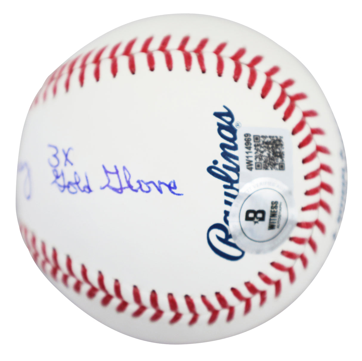 Orioles Eddie Murray "Career Stat" Signed Manfred Oml Baseball W/ Case BAS Wit