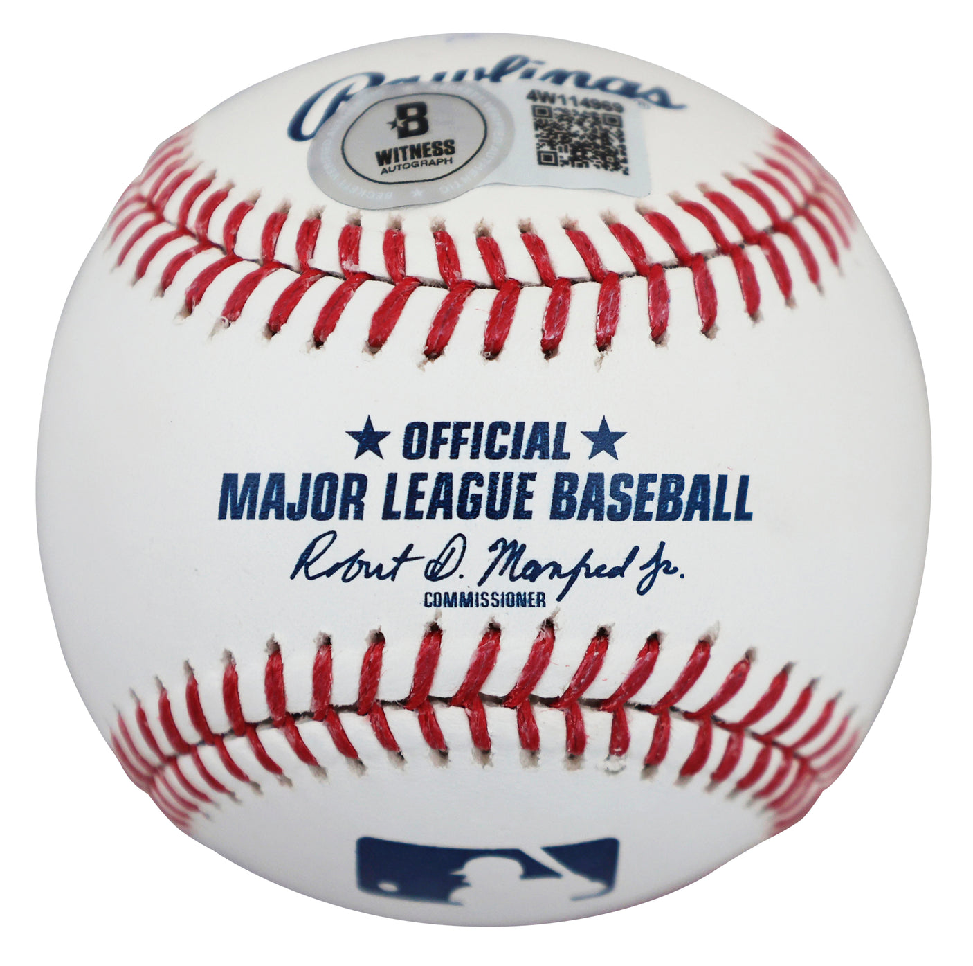 Orioles Eddie Murray "Career Stat" Signed Manfred Oml Baseball BAS Witnessed