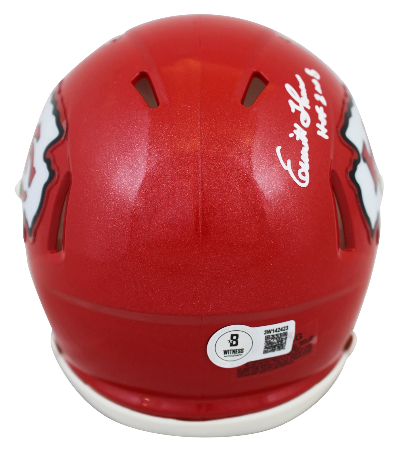 Chiefs Emmitt Thomas "HOF 2008" Authentic Signed Speed Mini Helmet BAS Witnessed