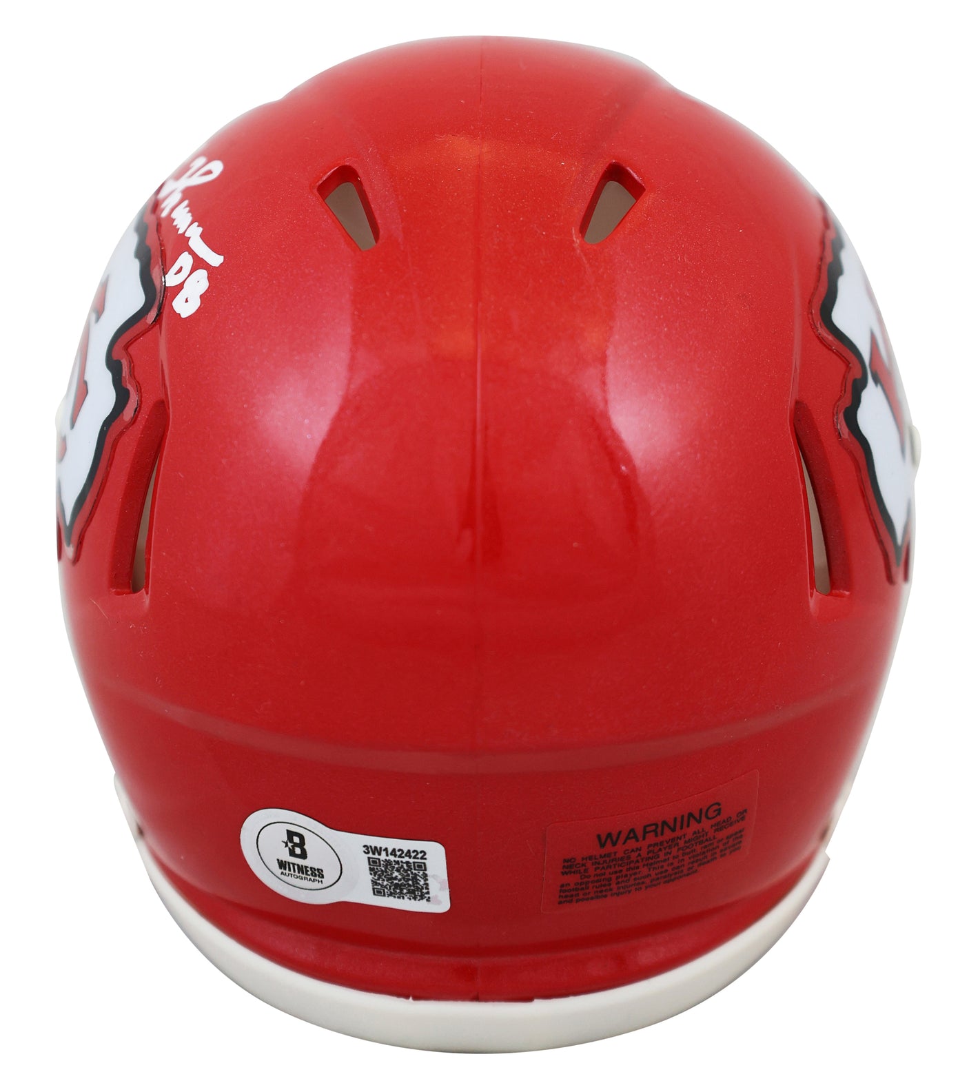 Chiefs Emmitt Thomas "HOF 2008" Signed Speed Mini Helmet BAS Witnessed #2W142422