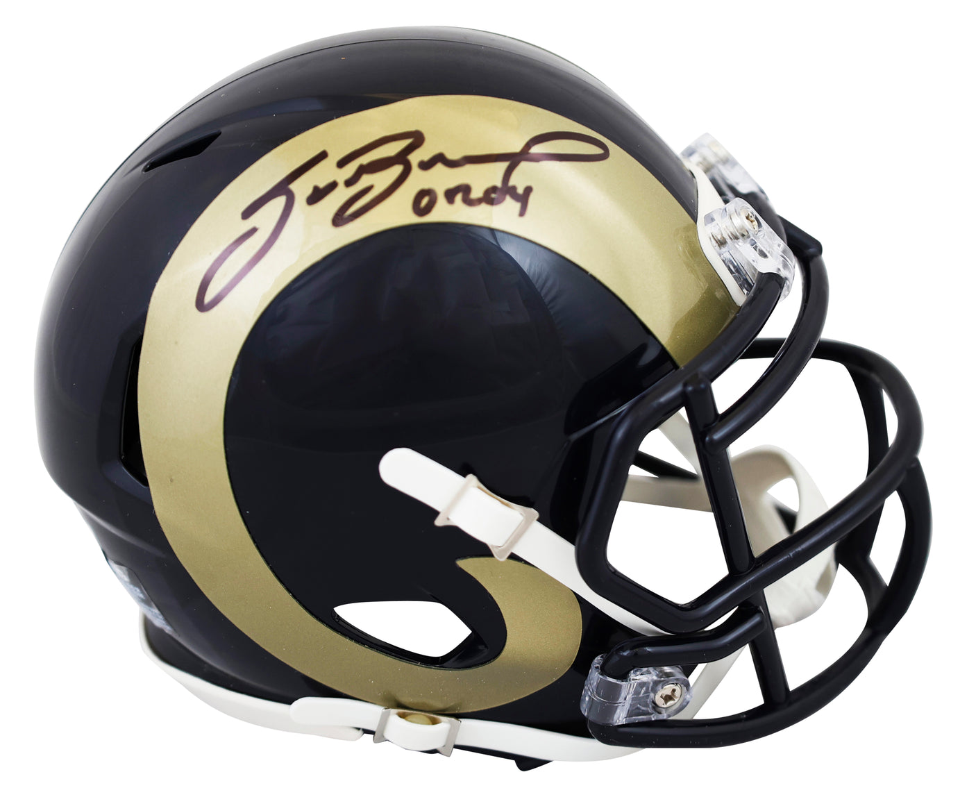 Rams Sam Bradford "2010 OROY" Signed 2000-16 TB Speed Mini Helmet BAS Witnessed