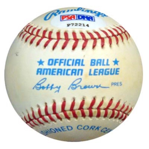 Barney McCosky Autographed Official AL Baseball Detroit Tigers, Oakland A's PSA/DNA #P72214