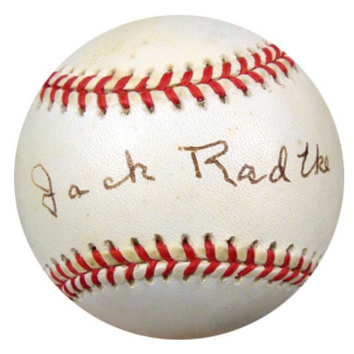 Jack Radtke Autographed Official NL Baseball Brooklyn Dodgers PSA/DNA #Q36998