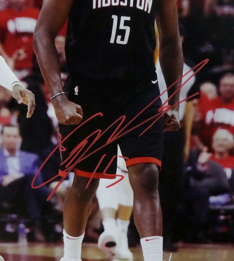 Clint Capela Autographed 16x20 Yelling PF Photo- TriStar Auth *Red