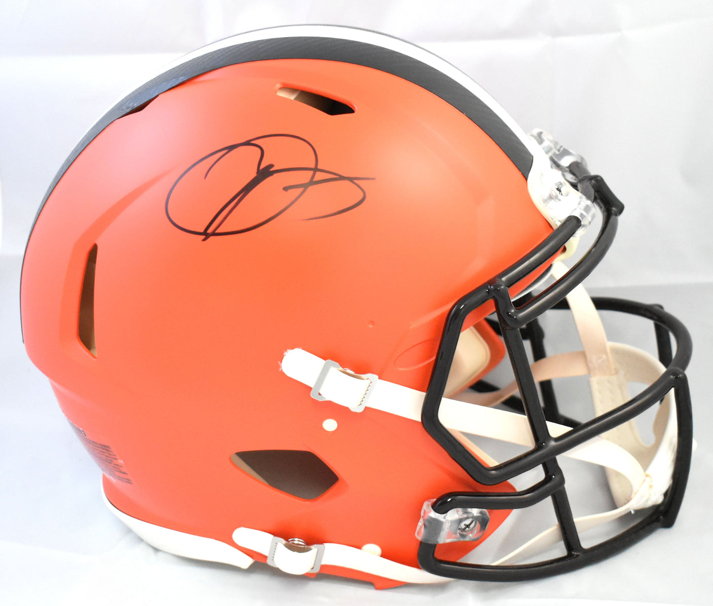 Odell Beckham Autographed Cleveland Browns F/S Speed Authentic Helmet - JSA W