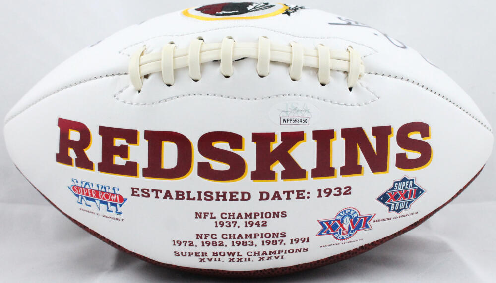 Russ Grimm Autographed Washington Redskins Logo Football- JSA W Auth