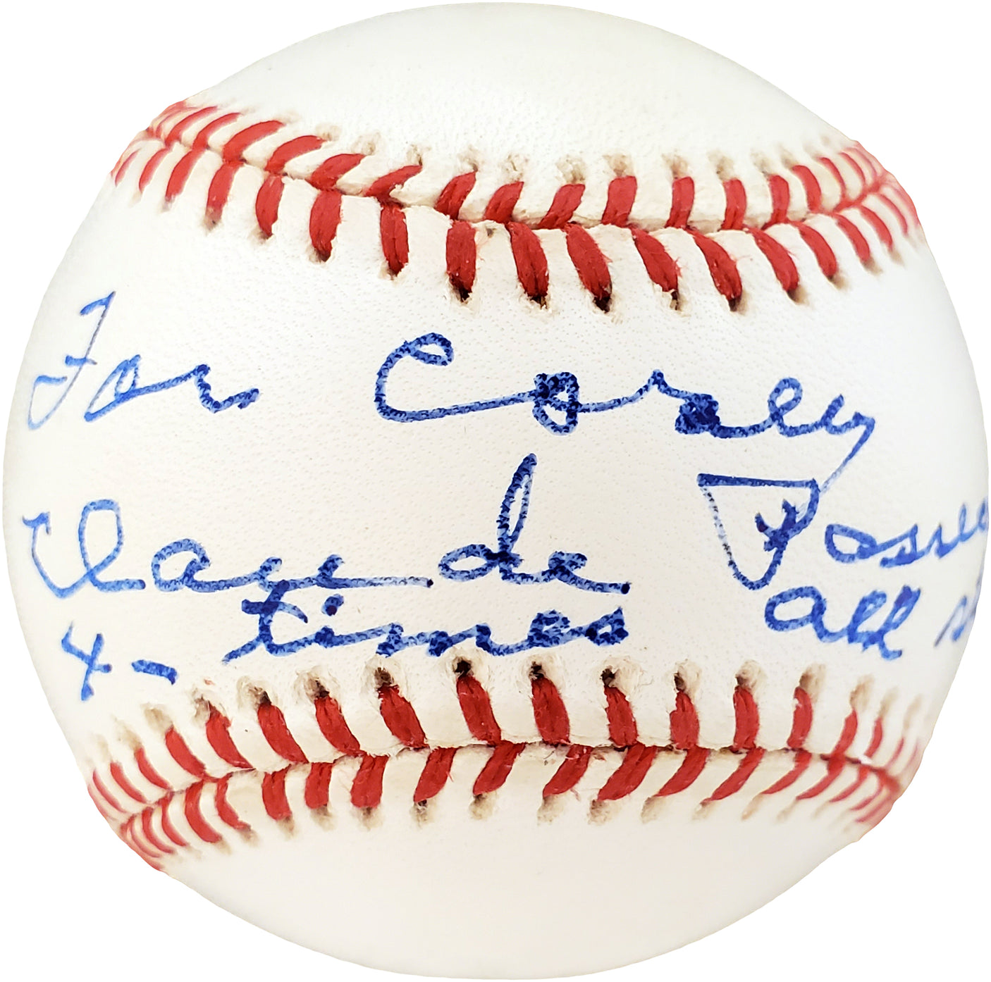 Claude Passeau Autographed Official NL Baseball Pittsburgh Pirates, Chicago Cubs "For Corey 4-Time All Star" PSA/DNA #F41084