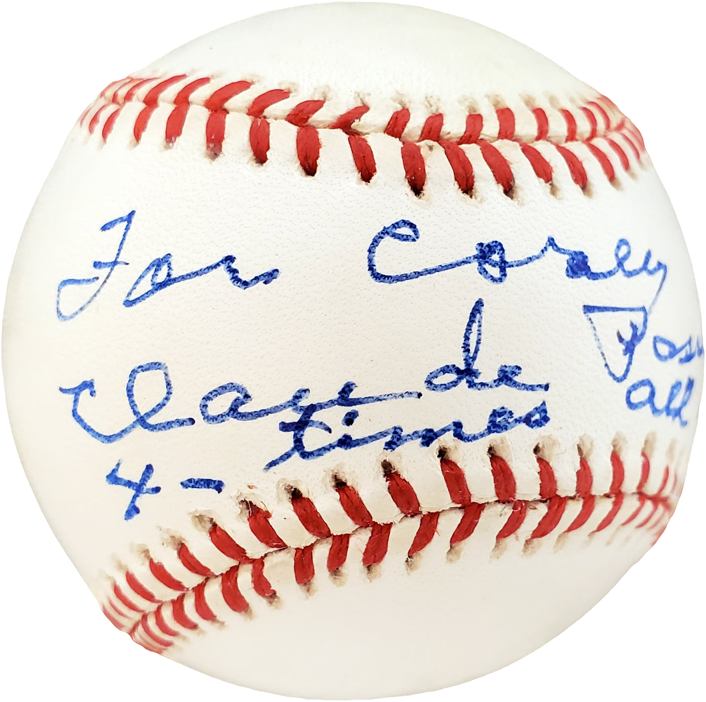 Claude Passeau Autographed Official NL Baseball Pittsburgh Pirates, Chicago Cubs "For Corey 4-Time All Star" PSA/DNA #F41084