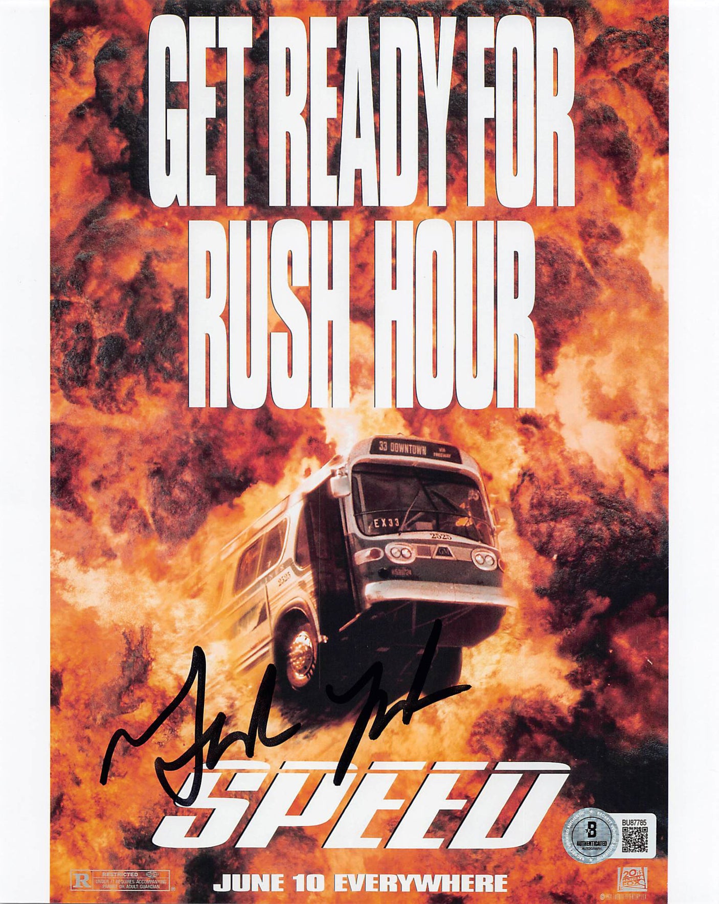 Graham Yost Speed Authentic Signed 8x10 Vertical Photo Autographed BAS #BU87785