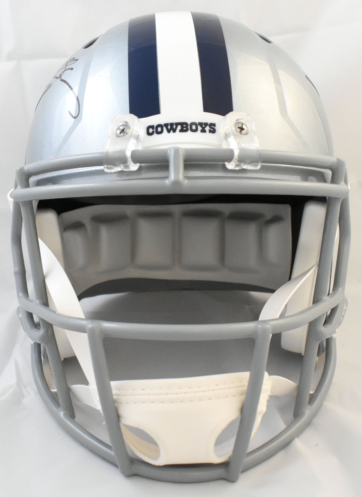 Deion Sanders Autographed Dallas Cowboys F/S Speed Helmet- Beckett Witnessed