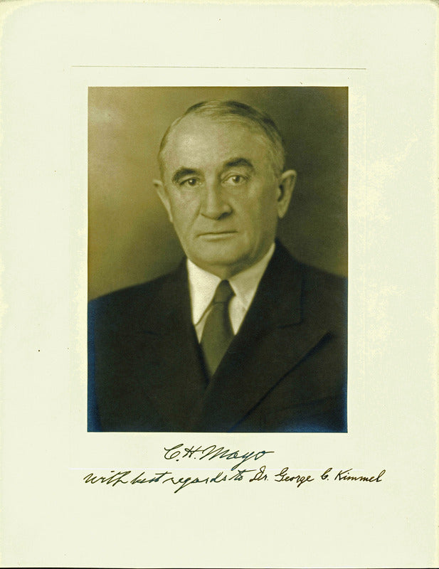 Charles H. Mayo (Mayo Clinic) Authentic Signed 10x13 Photo PSA/DNA #Y01659