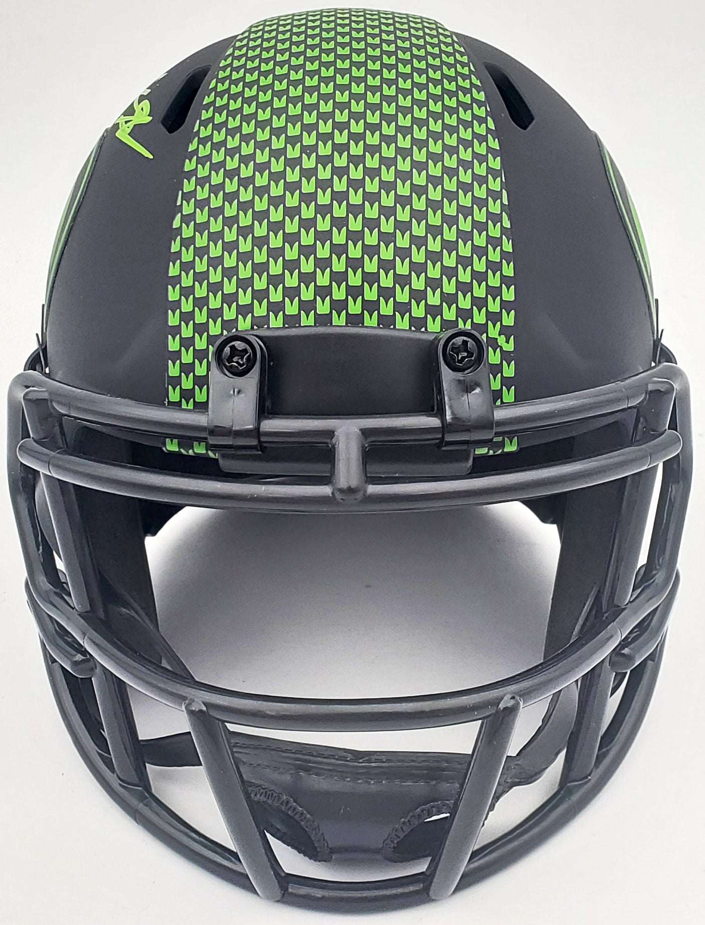Michael Dickson Autographed Seattle Seahawks Eclipse Black Speed Mini Helmet MCS Holo Stock #200269