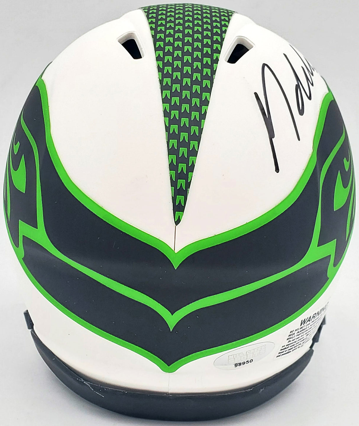 Michael Dickson Autographed Seattle Seahawks Lunar Eclipse White Speed Mini Helmet MCS Holo Stock #200270
