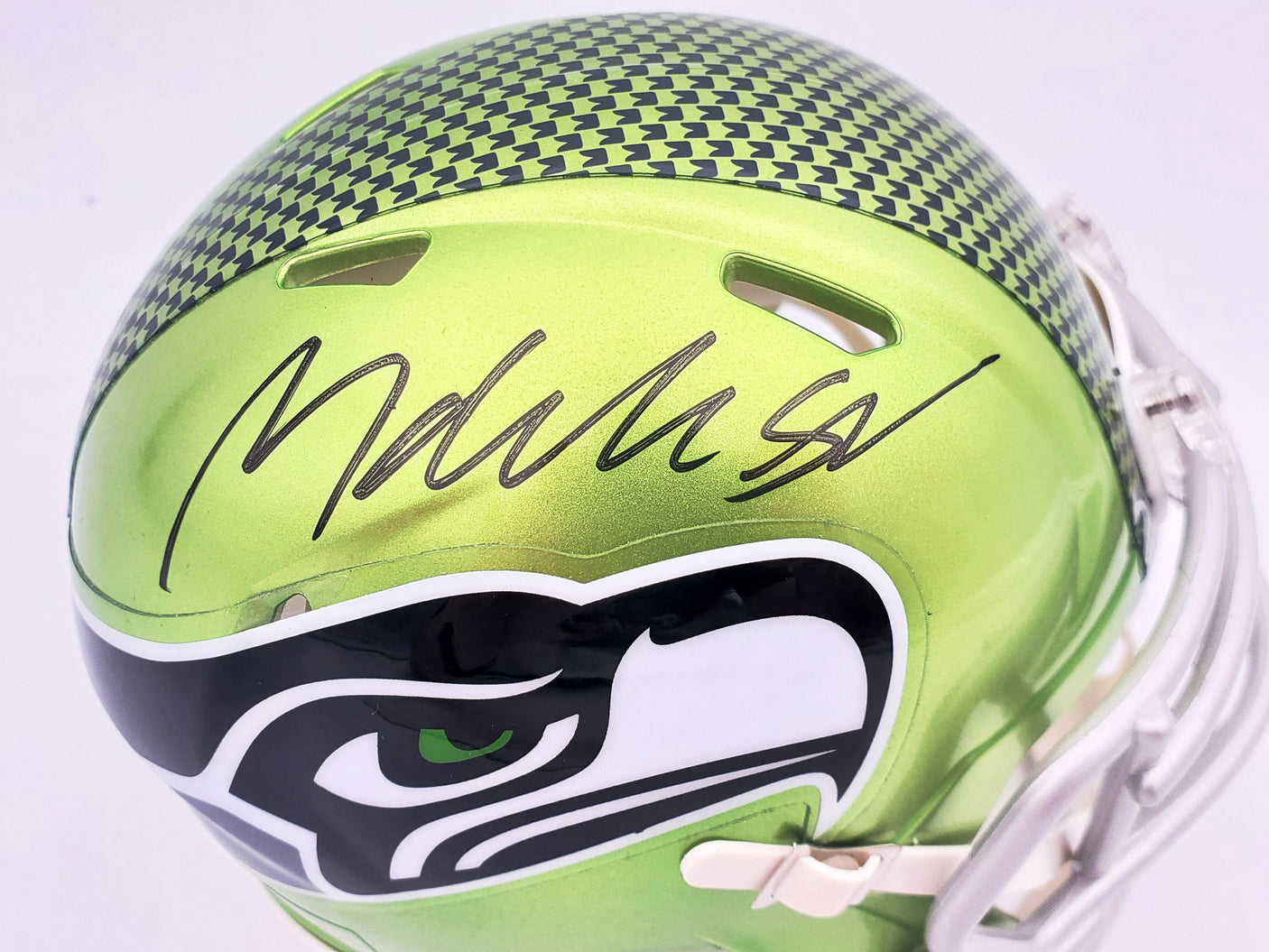 Michael Dickson Autographed Seattle Seahawks Flash Green Speed Mini Helmet MCS Holo Stock #200271