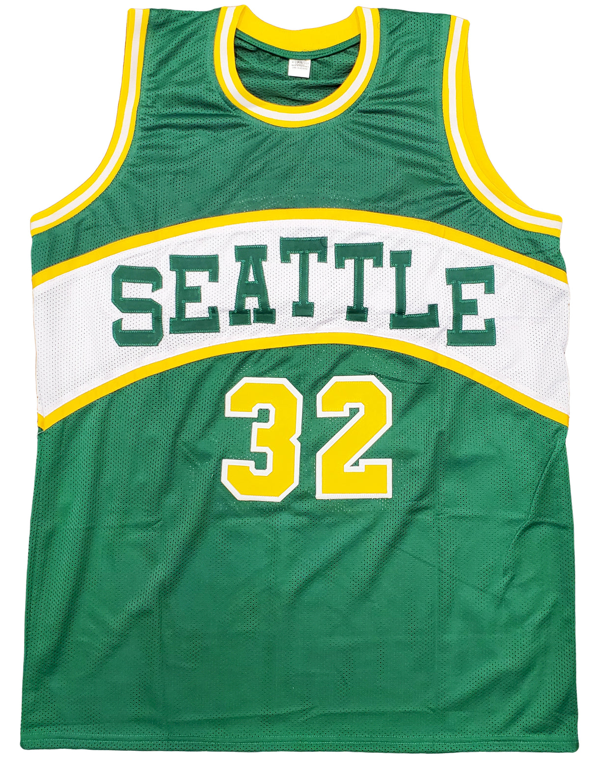 Seattle Supersonics Downtown Fred Brown Autographed Green Jersey MCS Holo Stock #200289
