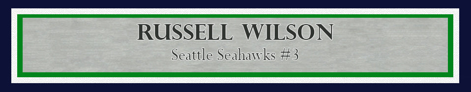Russell Wilson Autographed Framed 16x20 Photo Seattle Seahawks 1st Game Spotlight RW Holo Stock #200372