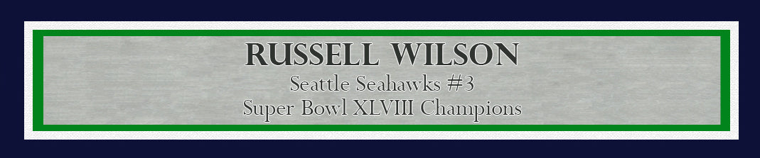 Russell Wilson Autographed Framed 16x20 Photo Seattle Seahawks Super Bowl XLVIII RW Holo Stock #200373