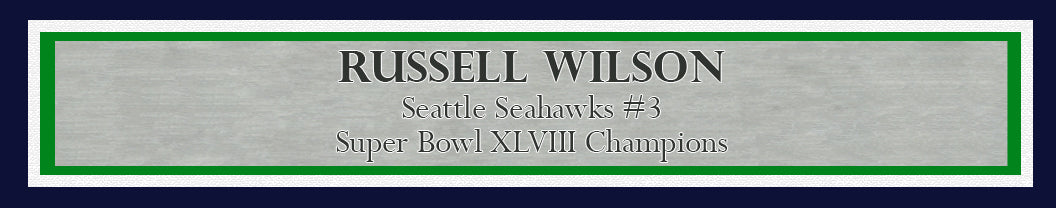 Russell Wilson Autographed Framed 16x20 Photo Seattle Seahawks Super Bowl XLVIII RW Holo Stock #200374