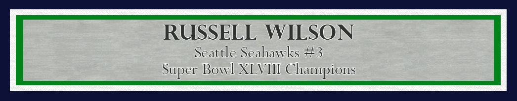 Russell Wilson Autographed Framed 16x20 Photo Seattle Seahawks Super Bowl XLVIII RW Holo Stock #200375