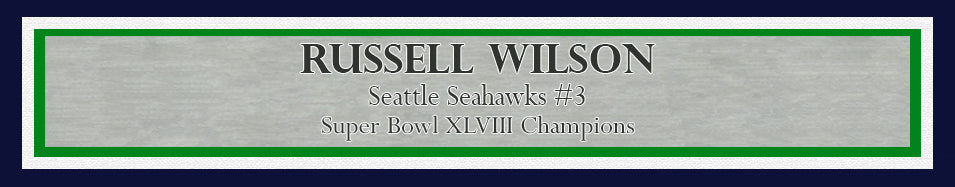 Russell Wilson Autographed Framed 16x20 Photo Seattle Seahawks Super Bowl XLVIII RW Holo Stock #200376
