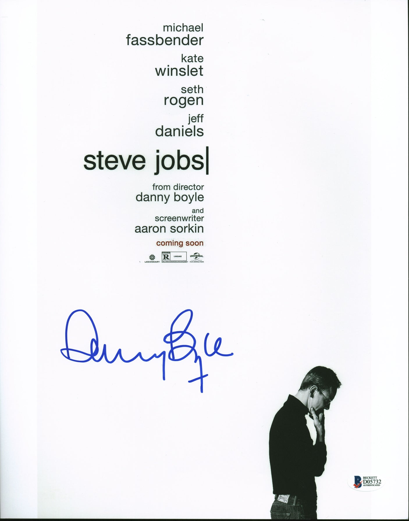 Danny Boyle Steve Jobs Authentic Signed 11x14 Photo Autographed BAS #D05732