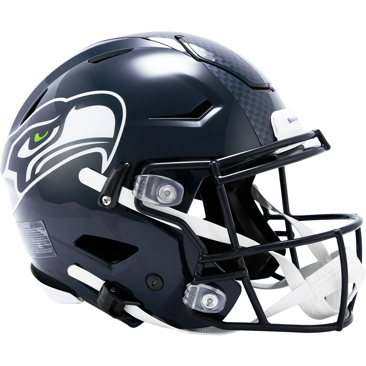 Unsigned Seattle Seahawks Blue Full Size Authentic Hyper SpeedFlex Helmet Stock #260057