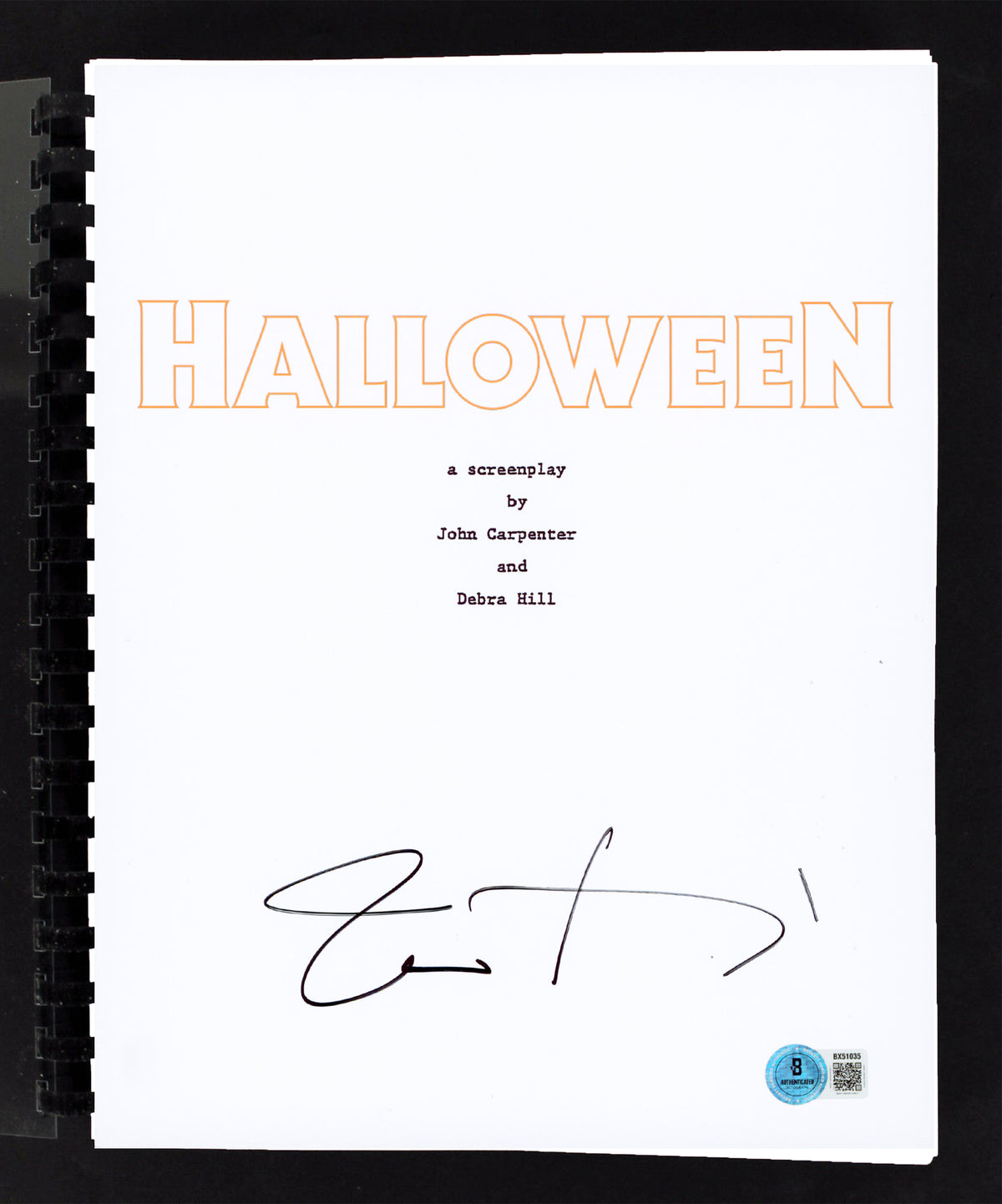 Jamie Lee Curtis Halloween Authentic Signed Movie Script BAS #BX51035