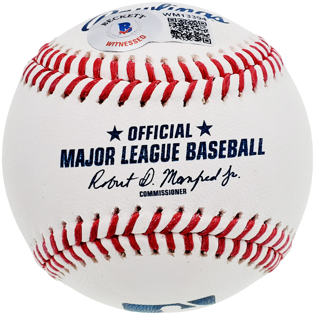 Manny Ramirez Autographed Official MLB Baseball Boston Red Sox "04 WS MVP" Beckett BAS QR Stock #200883
