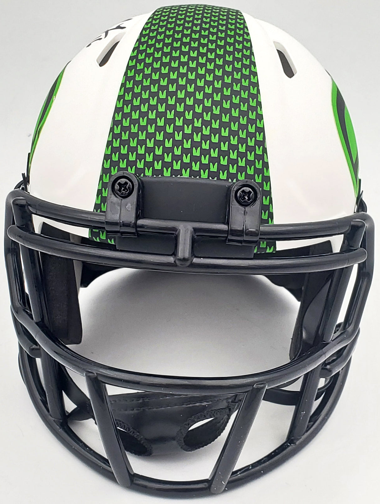 Tyler Lockett Autographed Seattle Seahawks Lunar Eclipse White Speed Mini Helmet MCS Holo Stock #200483