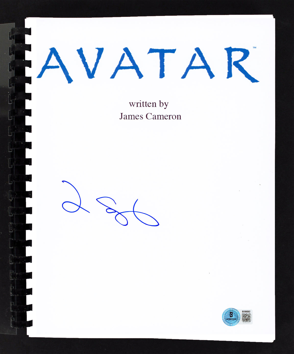 Zoe Saldana Avatar Authentic Signed Movie Script Autographed BAS #BX96082