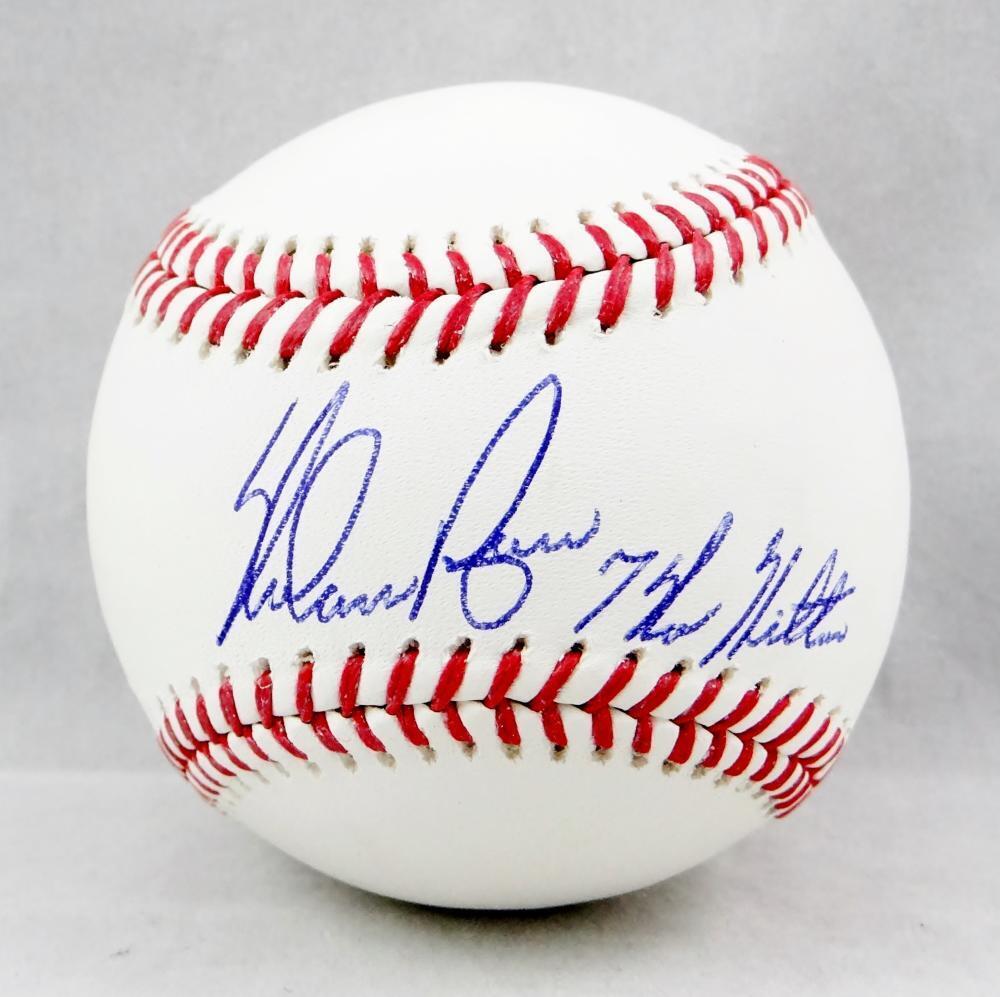 Nolan Ryan Autographed Rawlings OML Baseball W/ 7 No Hitters- AIV Hologram *Blue