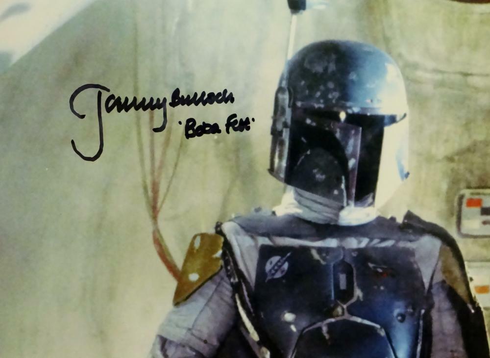 Jeremy Bulloch Autographed Boba Fett In Cantina 11x14 Photo- JSA *Black