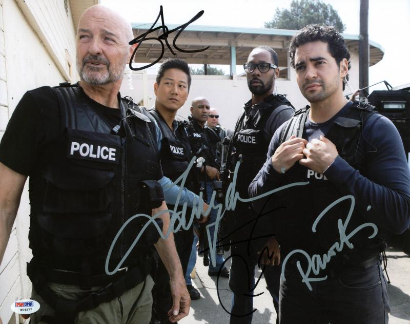 Gang Related (4) O'Quinn, Rodriguez, Rza & Kang Signed 11X14 Photo PSA #W04377